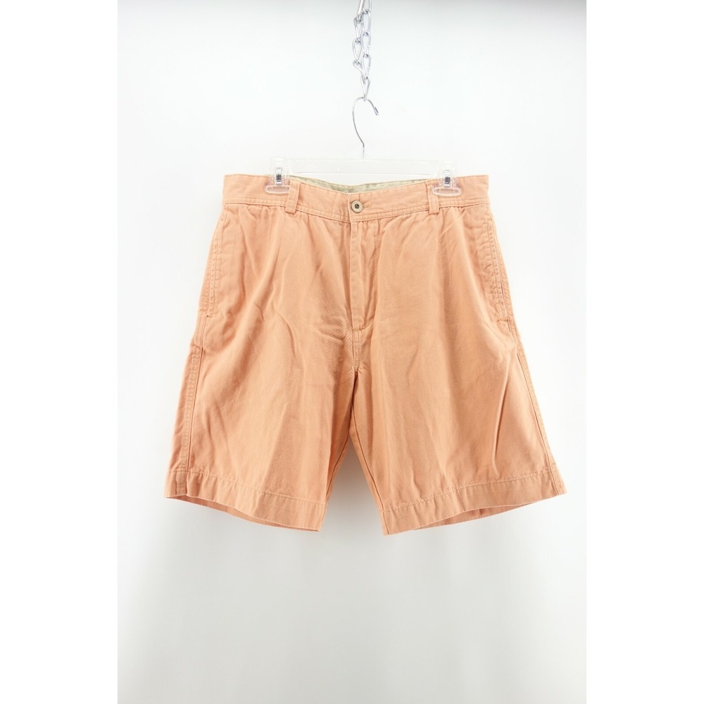 Caribbean Joe‎ Chino Shorts Men's 34 Light Salmon Flat Front 100% Cotton